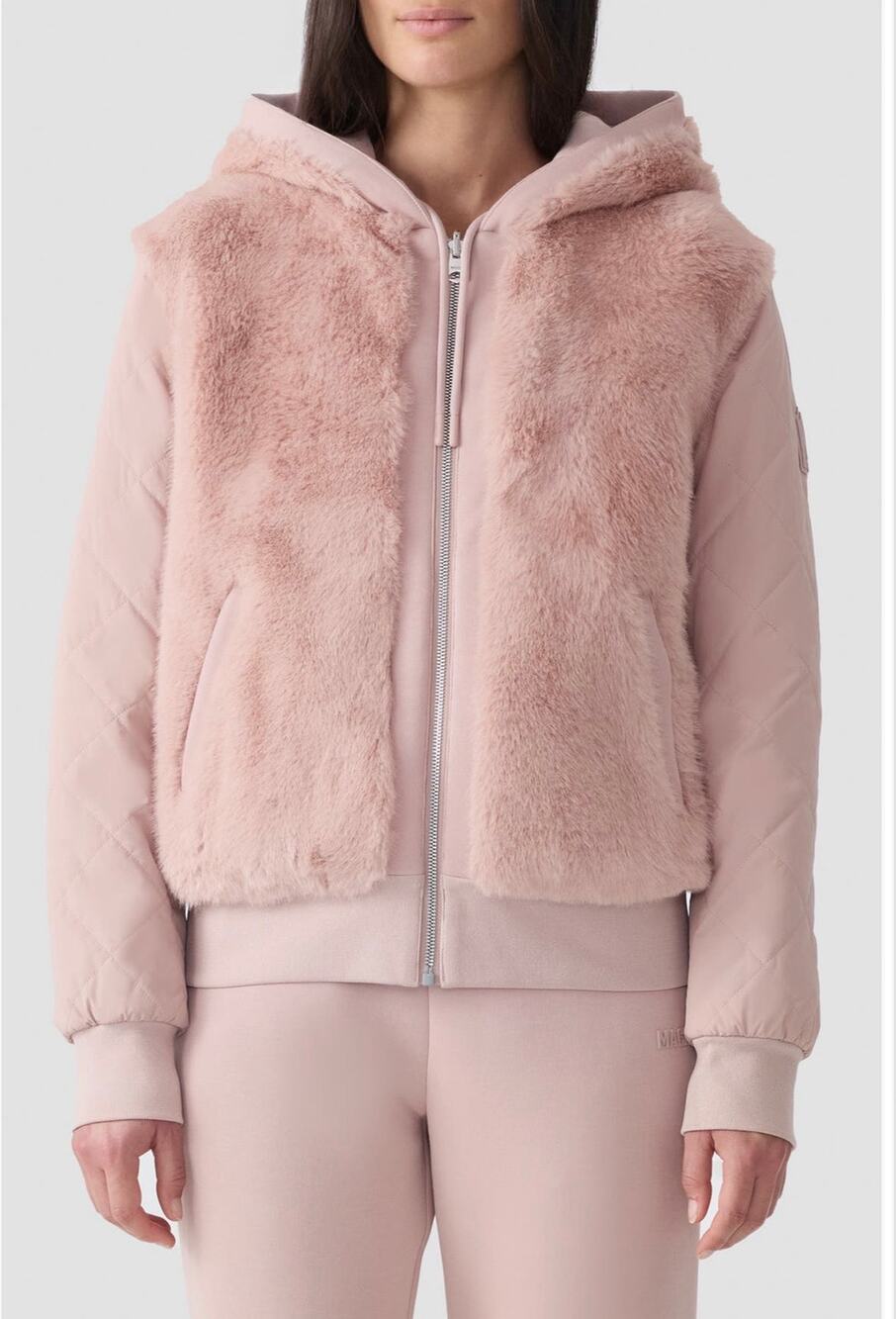 MACKAGE GWENDAL Reversible Faux Fur Hoodie - L (New)